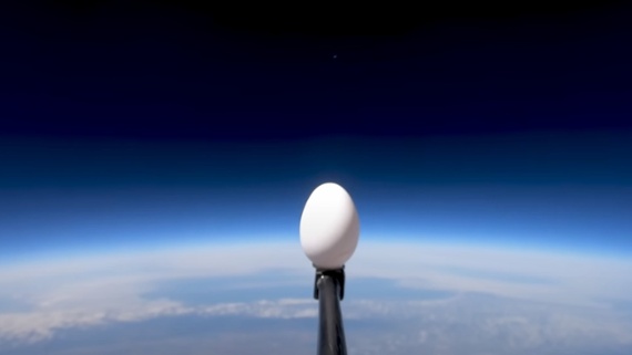 Watch an egg fall from near space and survive (video)