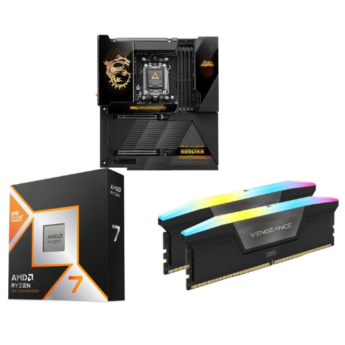 Combo: AMD Ryzen 7 9800X3D, MSI MEG X870E Godlike, 32GB Corsair Vengeance DDR5-6400 RAM: was $1,924.97 now $1,624.98 at Newegg
