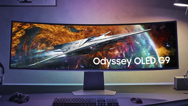 Samsung's incredible OLED G9 curved monitor has landed